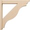Ekena Millwork 6-in W x 36-in D x 36-in H Funston Trad Rough Cedar Woodgrain TimberThane Outlooker, Primed Tan OUTUR060X36X36FST04RCPR - alternate 4